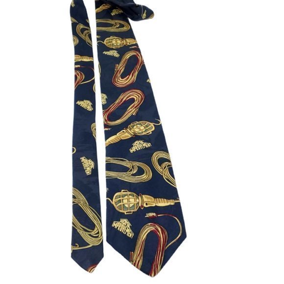 Home Improvement Tool Time Tie Necktie Navy Blue Light of Tims Life - Picture 9 of 12